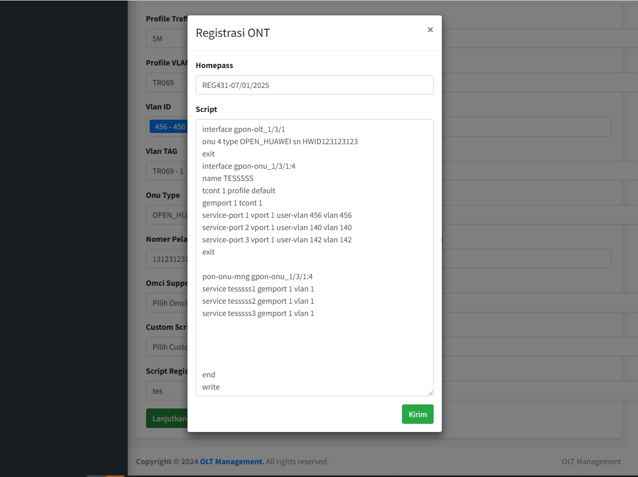 PON Network Status